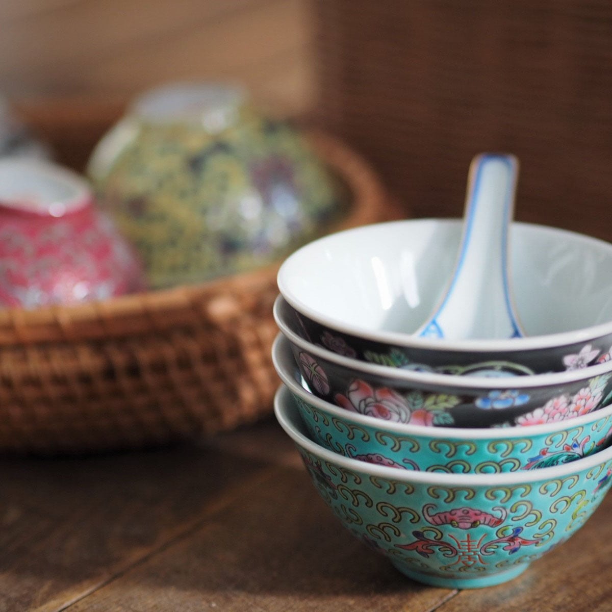 『色とりどり-ちいさなお茶碗』景徳鎮