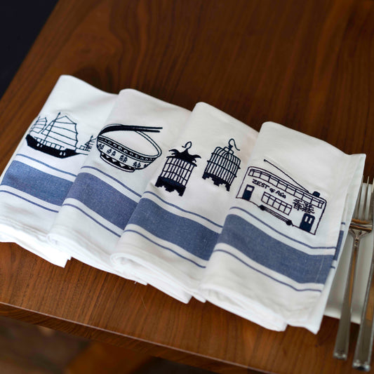 『ティータオル スモール(4種類)』Zest of ASIA