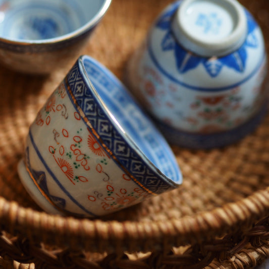 茶杯 景徳鎮ホタル金彩