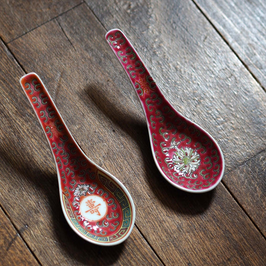 『朱赤のレンゲ』景徳鎮