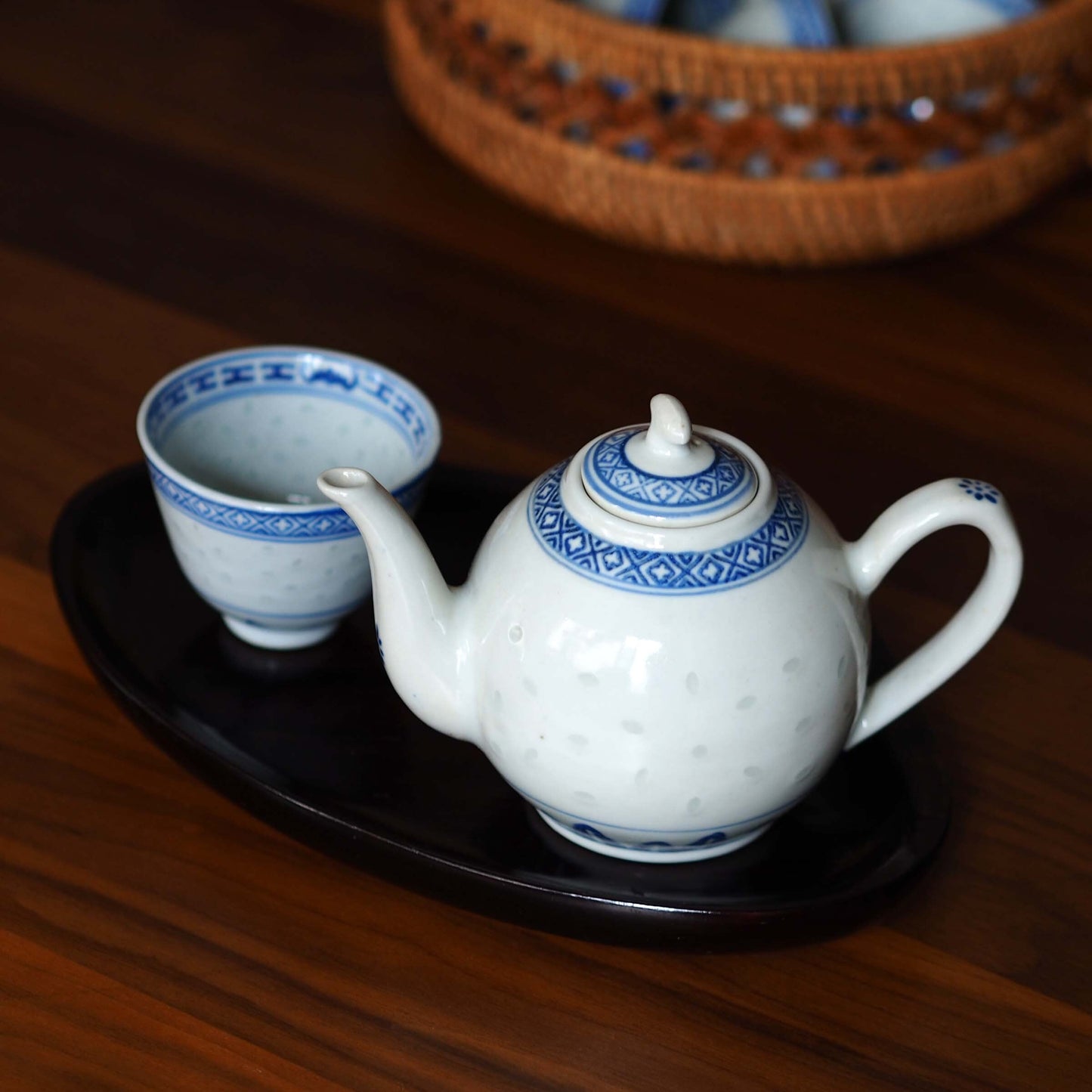 『レトロな急須-round』景徳鎮ホタル