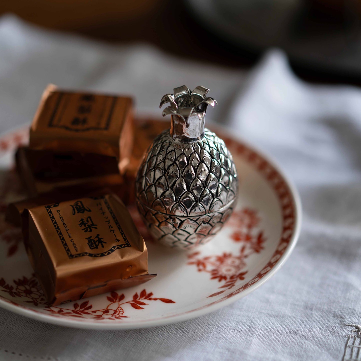 『パイナップル』シルバーオブジェ-カンボジア