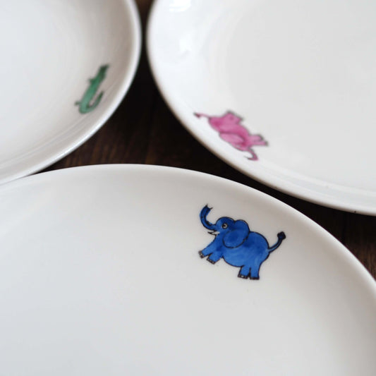 Animals 手描きのプレート