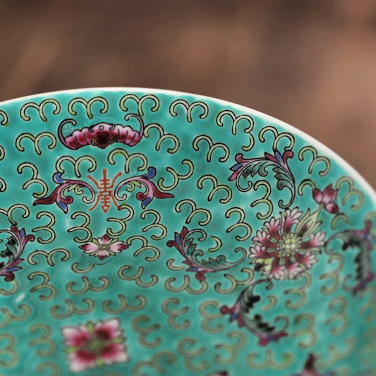 翡翠の深皿21センチ 景徳鎮