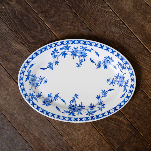 ペニンシュラ ブルーのオーバルプレート