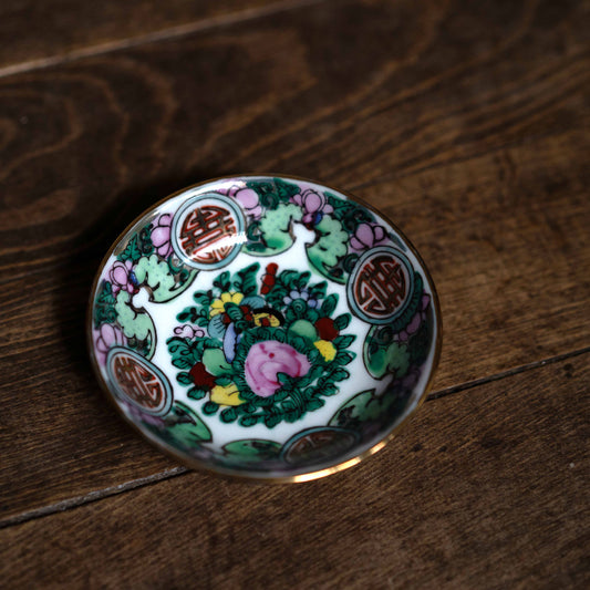 Rose with longevity logo 小皿