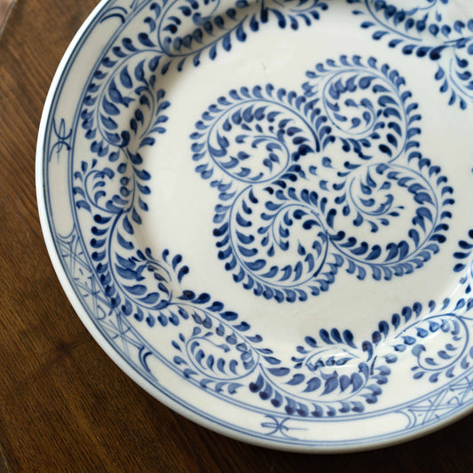 『大皿-leaf』オールドバッチャン-ベトナム