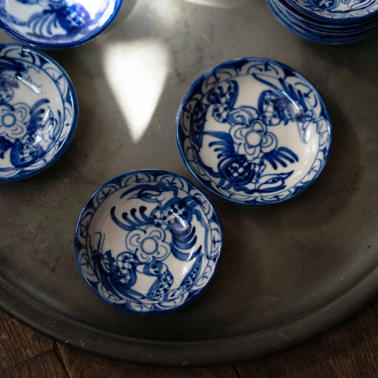 『小皿-dragon phoenix』オールドバッチャン-ベトナム