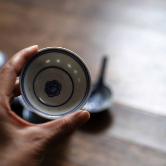 『ピオニーの豆皿』景徳鎮ホタル