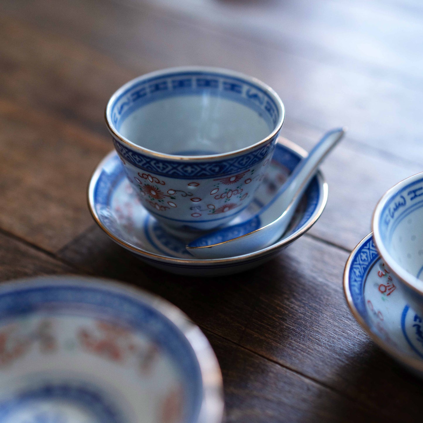 小皿10センチ 景徳鎮ホタル金彩