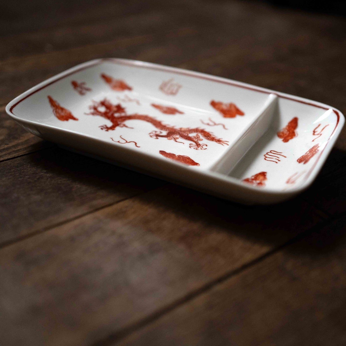 Dragon スクエアプレート-仕切り付き