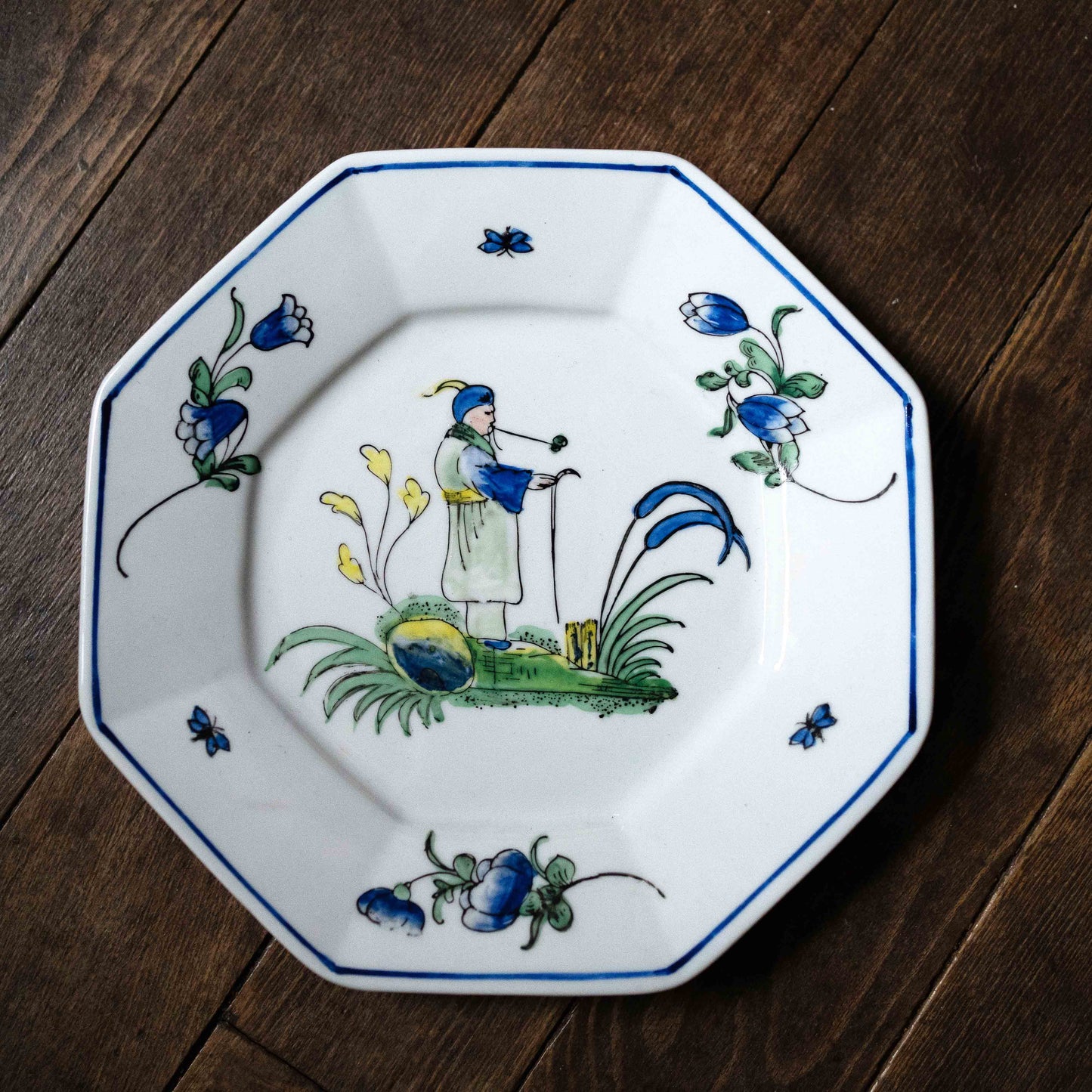 Chinese Old man 八角プレート