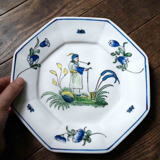 Chinese Old man 八角プレート
