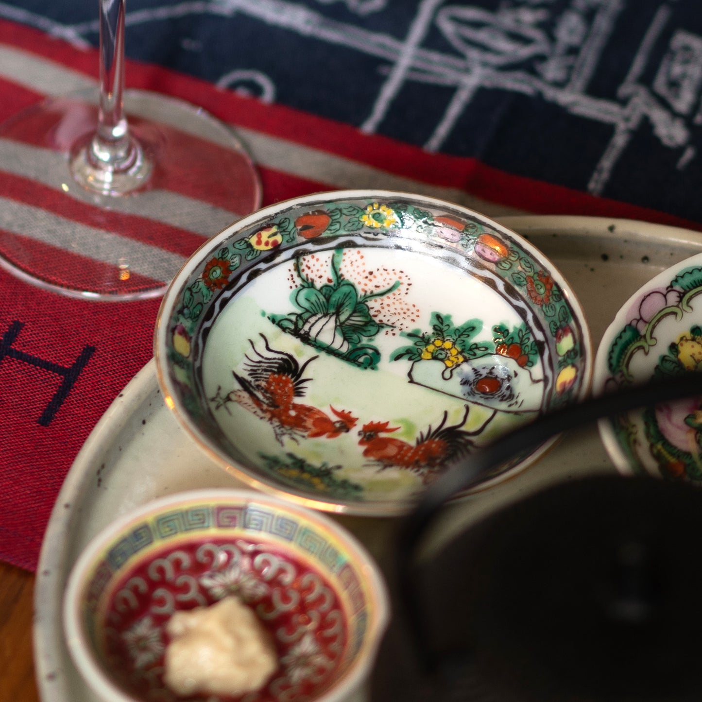 Fighting cock 小皿