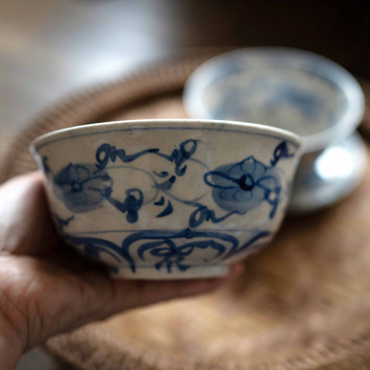 『おおきめのボウル-flowers』オールドバッチャン-ベトナム