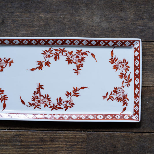 ペニンシュラ 手描きのスクエアプレート27センチ