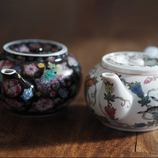 おおきめ シックな、まるい急須 景徳鎮