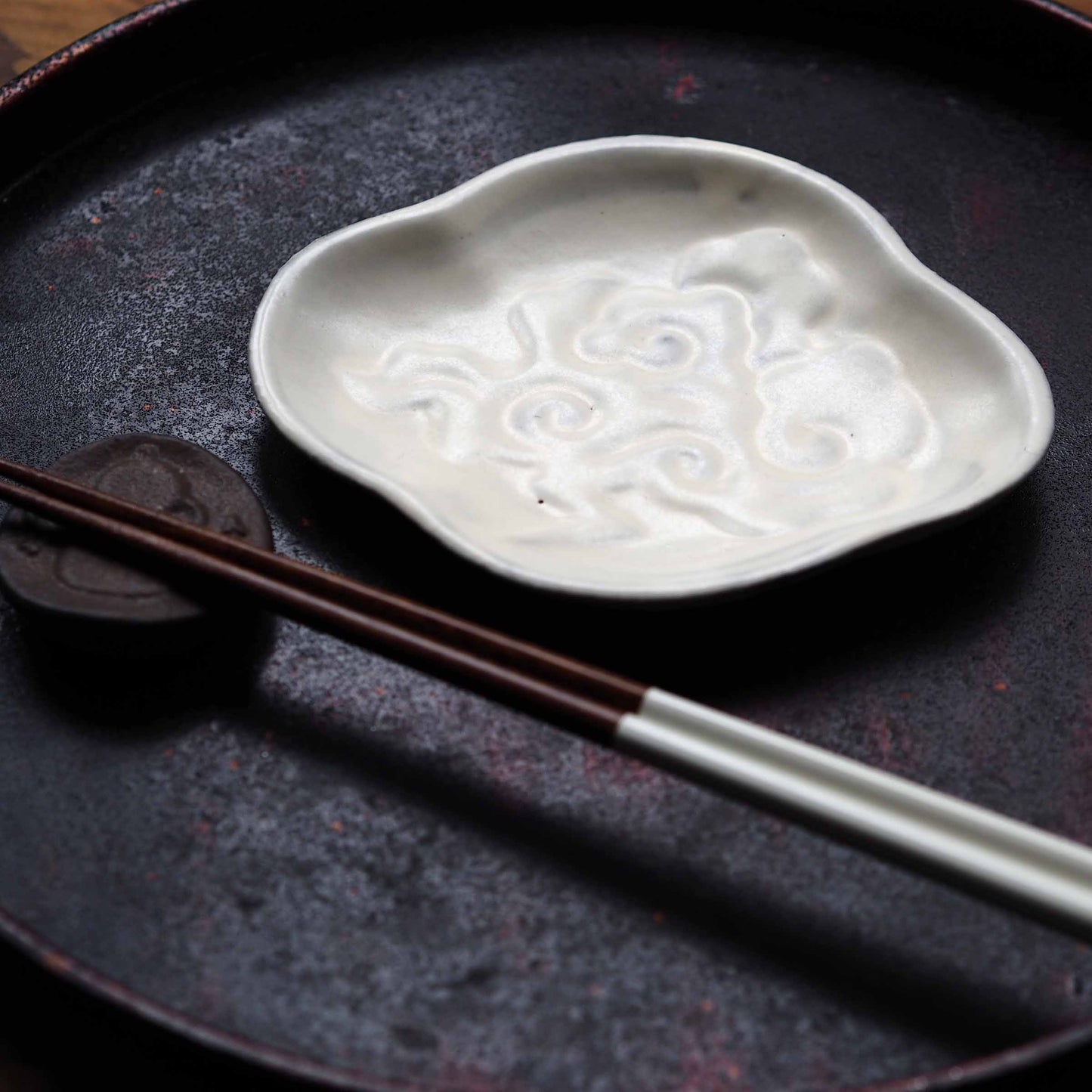 掌豆皿　丸十製陶