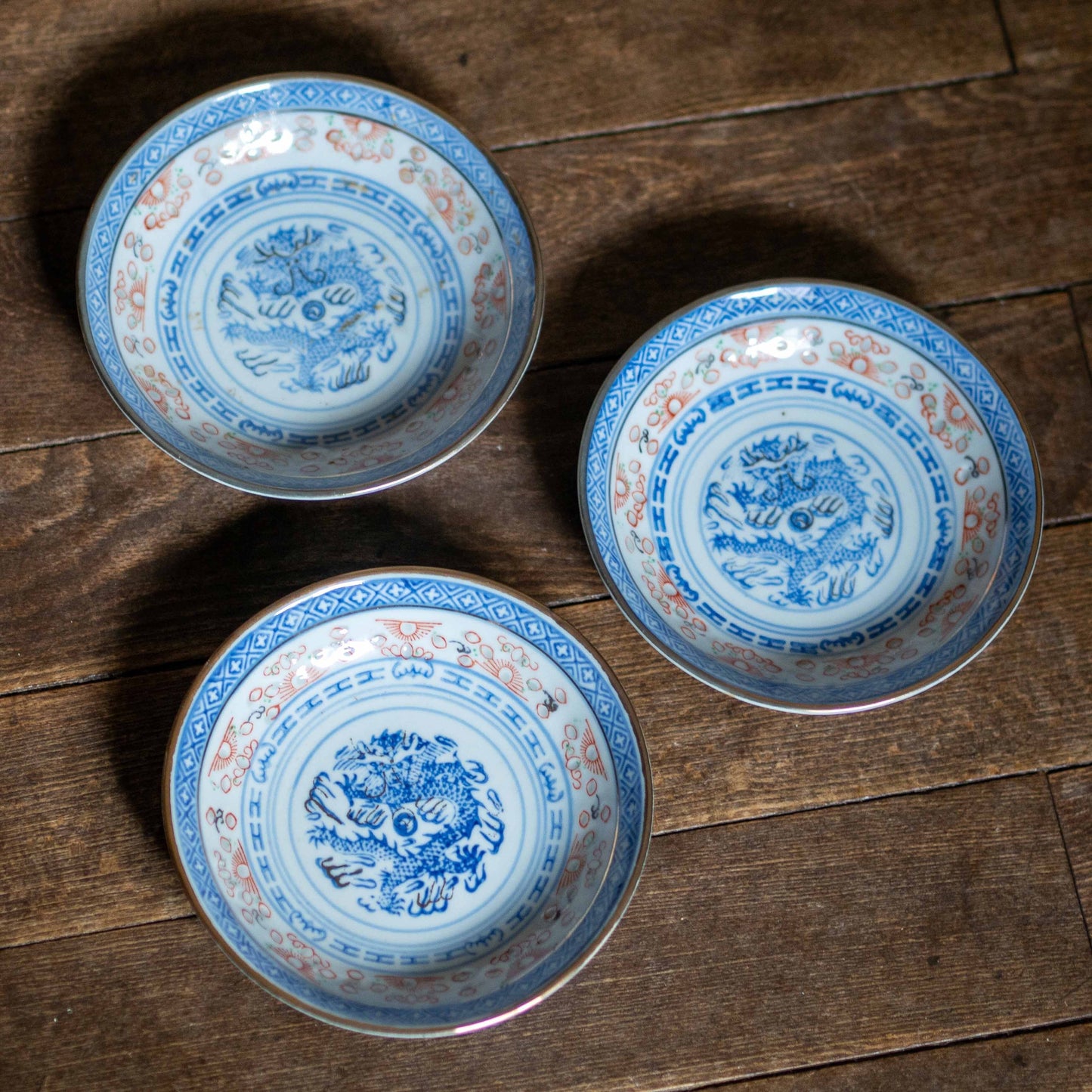 深皿14センチ dragon　景徳鎮ホタル