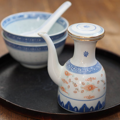 『醤油さし』景徳鎮ホタル金彩