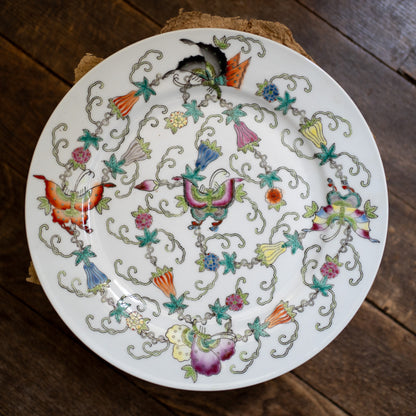 『白の丸皿23センチ』景徳鎮