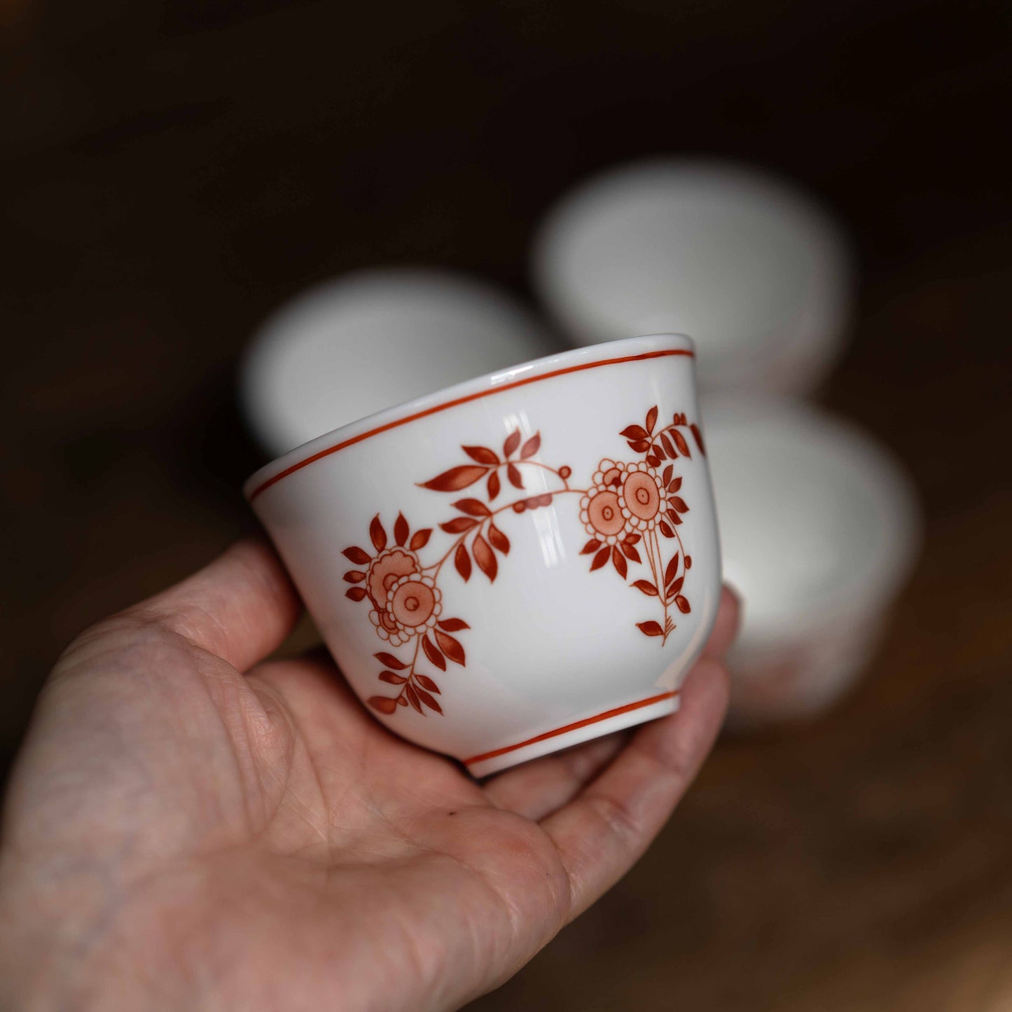 コーラルの茶杯／ボーンチャイナ　ペニンシュラ