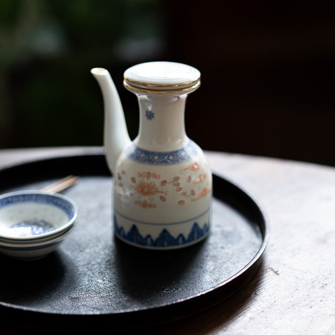 『醤油さし』景徳鎮ホタル金彩