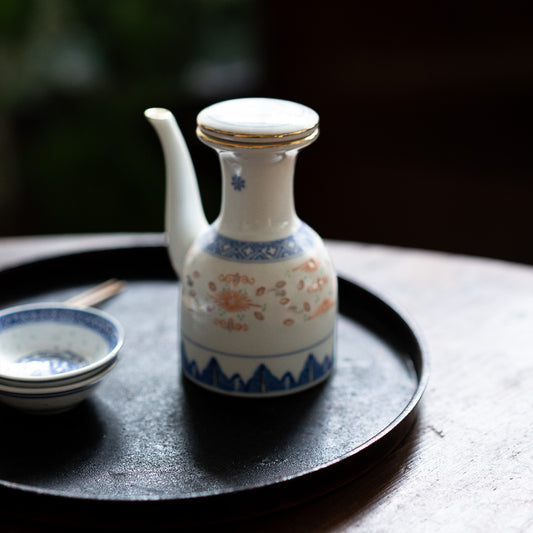 『醤油さし』景徳鎮ホタル金彩