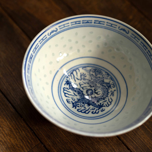 麺鉢 dragon　景徳鎮ホタル