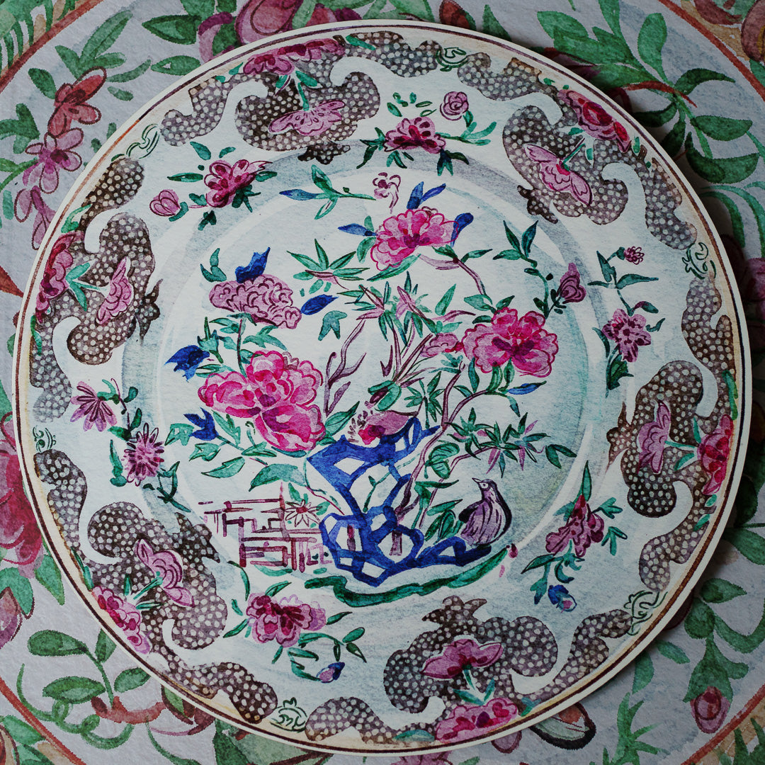 『Antique Chinese Plates プレースマット-Colour』