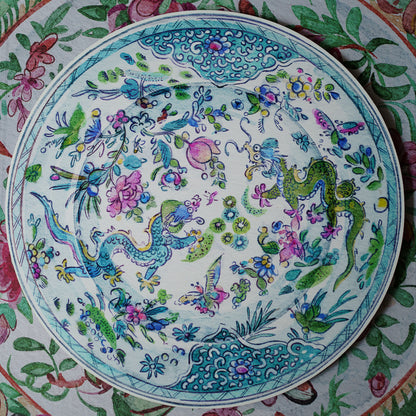 『Antique Chinese Plates プレースマット-Colour』