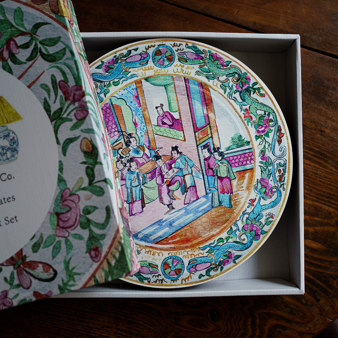 『Antique Chinese Plates プレースマット-Colour』