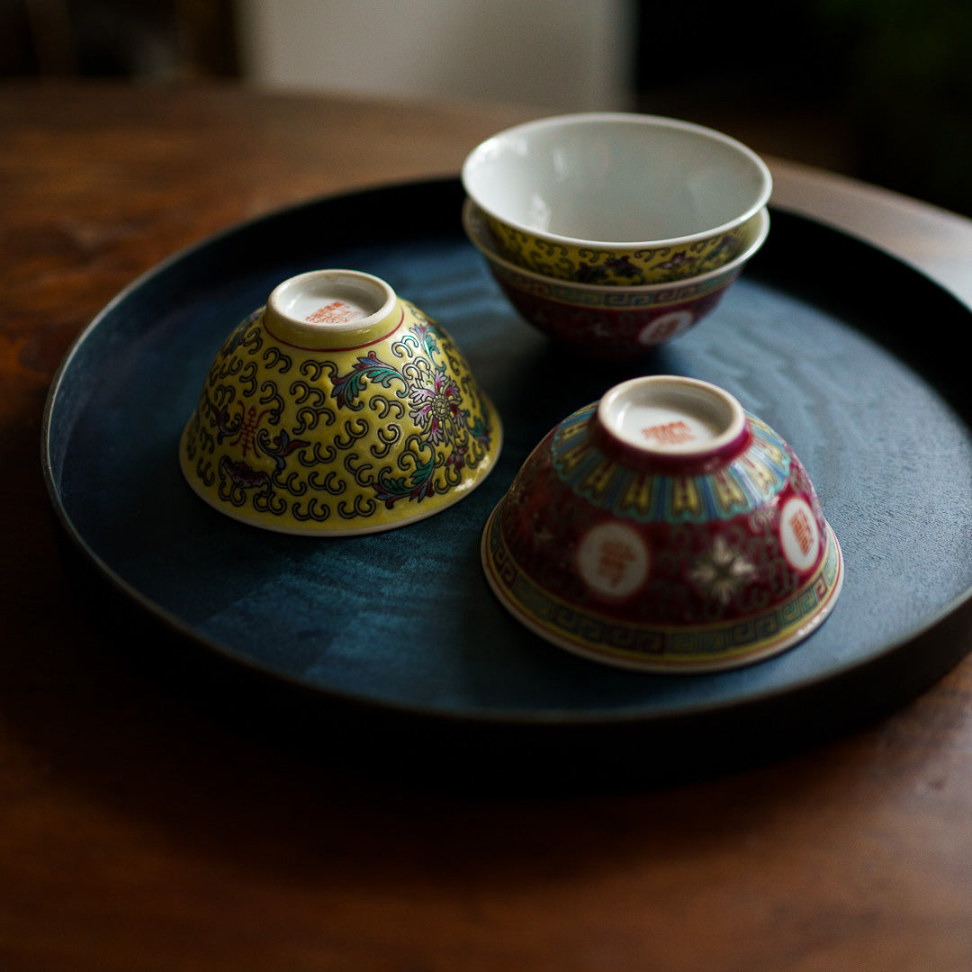 『ちいさなお茶碗-2種』景徳鎮