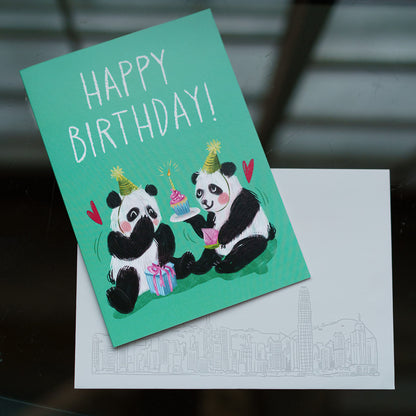 Happy Birthday Pandas | グリーティングカード