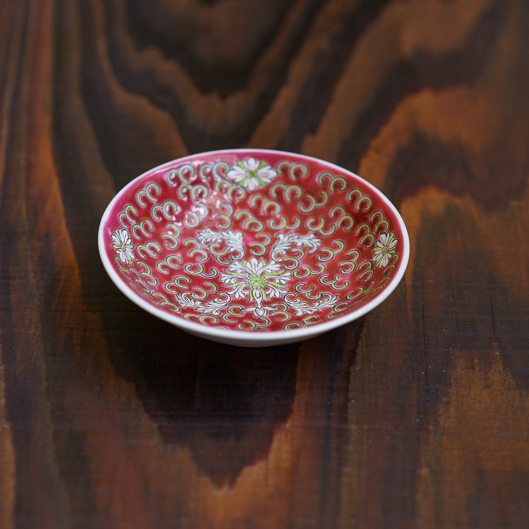 中国景徳鎮　小皿　10枚セット　中古品　[60］ 朱赤の小皿10センチ | 景徳鎮 – Yuu oriental