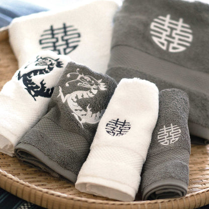 刺繍のバスリネン
