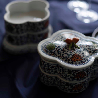重箱　Harmony of Flora　景徳鎮