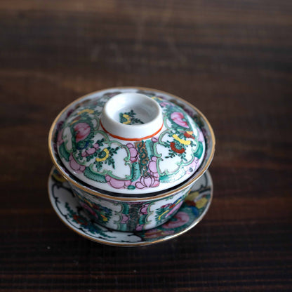 【未公開】蓋碗　Canton Rose