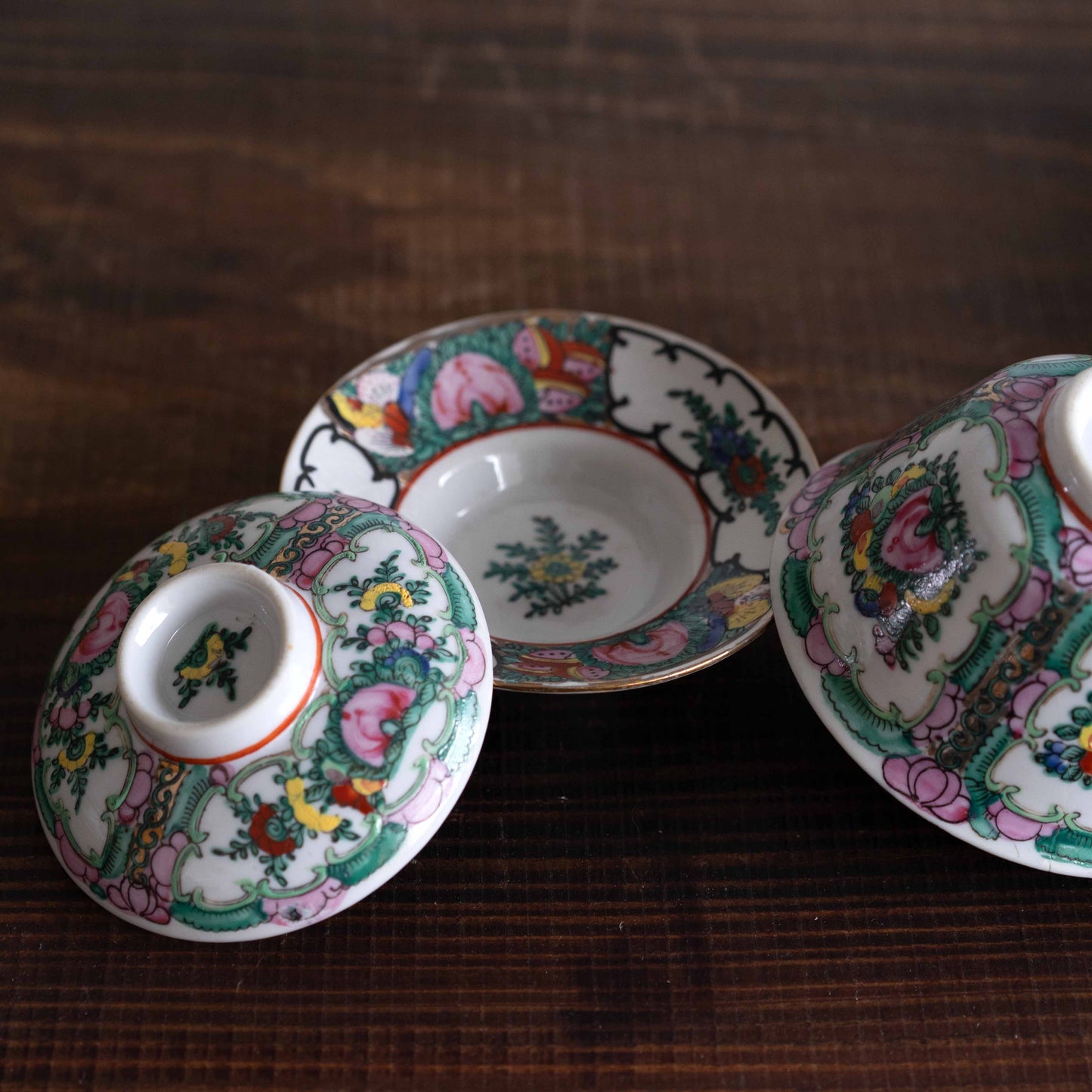 【未公開】蓋碗　Canton Rose