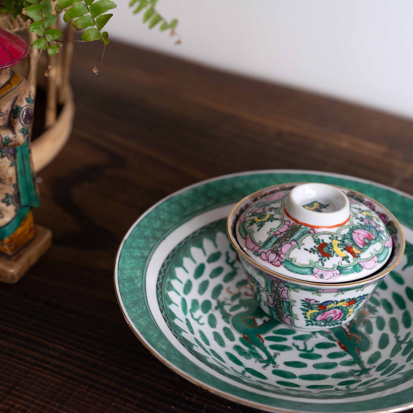 【未公開】蓋碗　Canton Rose