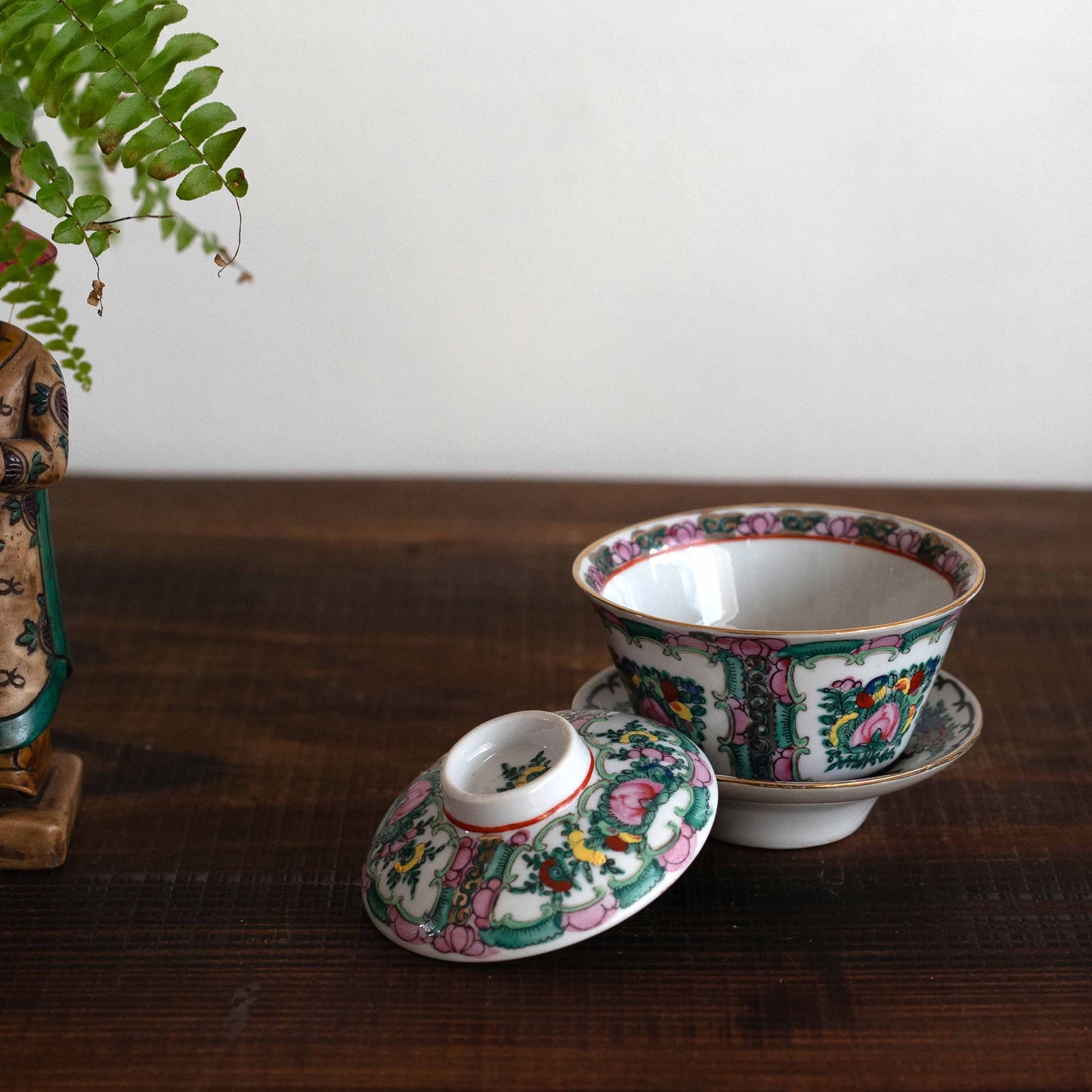 【未公開】蓋碗　Canton Rose