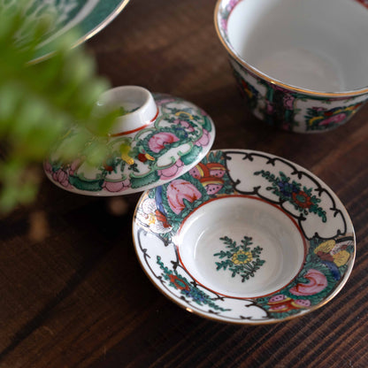 【未公開】蓋碗　Canton Rose