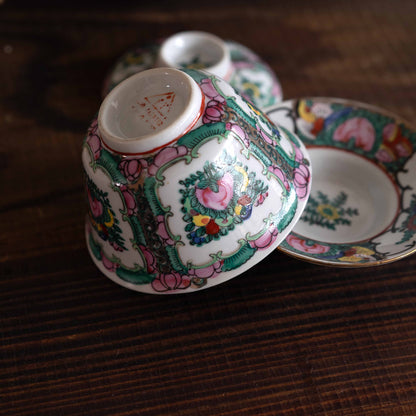 【未公開】蓋碗　Canton Rose