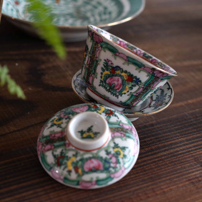 【未公開】蓋碗　Canton Rose