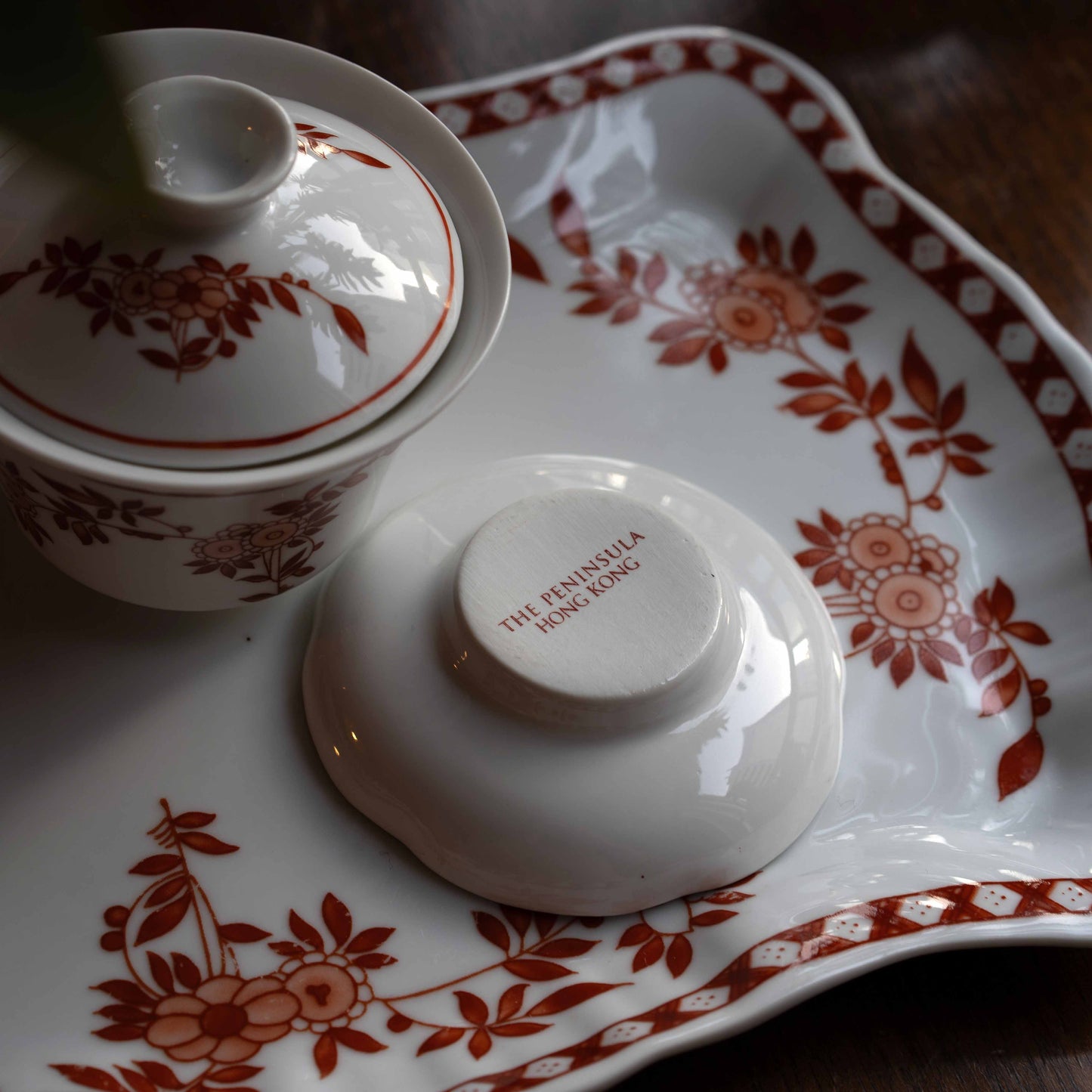 【未公開】蓋碗　ペニンシュラ刻印