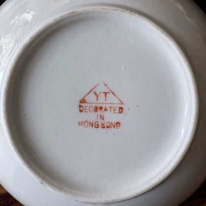 【未公開】プレート　Flowers & Butterfly