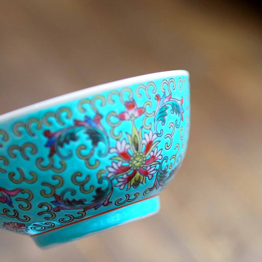 【アウトレット】緑のボウル　景徳鎮